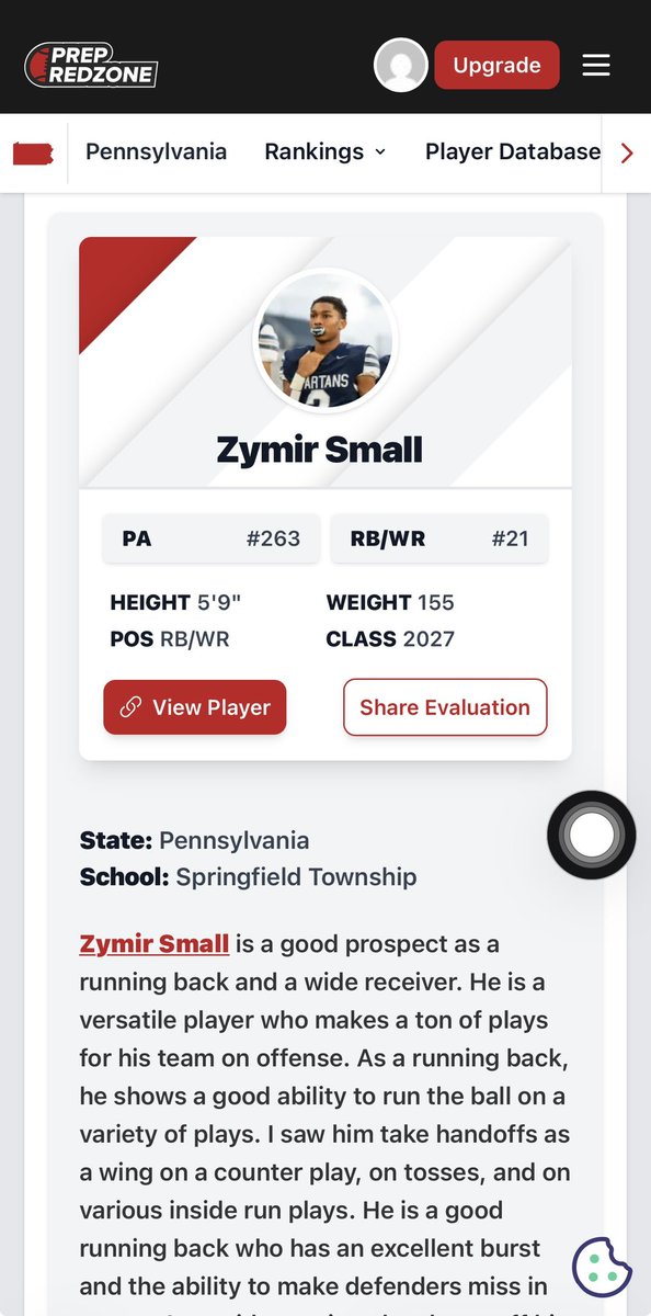 Thank you <a href="/footballcoach79/">coachweider</a> for the stock rising article you wrote about me!💪🏽
Thank you to <a href="/PrepRedzonePA/">Prep Redzone Pennsylvania</a> for ranking me as the #21 ranked RB/Wr in Pa 2027. <a href="/wpialsportsnews/">The Content King Sports Media</a> <a href="/WPIAL_Insider/">WPIAL Insider</a> <a href="/PA_TodaySports/">PA Today</a>  <a href="/S1insider/">Suburban One Insider</a> <a href="/CCHastings1863/">CC Hastings</a> <a href="/ArtisticMayhem1/">Michael Pietrangelo</a>