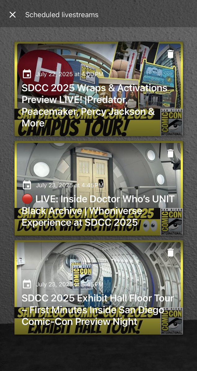 ParksAndCons's tweet image. An #SDCC Programming Note: We plan to have a number of live and regular videos in the days ahead. We will give as much notice as possible, but they’ll most likely show up with little warning and some planned times may get pushed if activations are delayed. The best way to stay in…