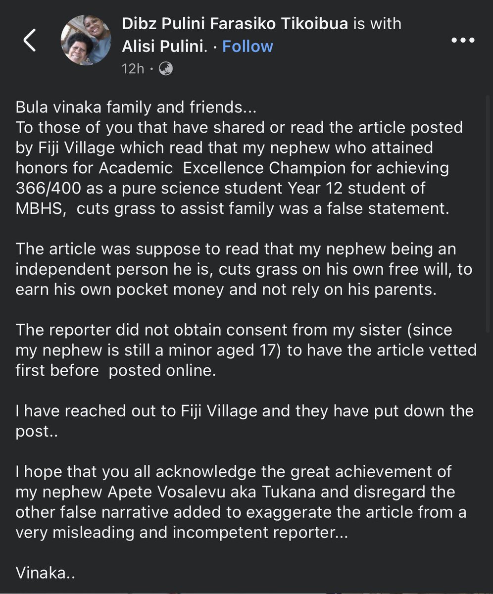 Queen May π«π― (@queen_may10) on Twitter photo WTF is up with <a href="/fijivillage/">fijivillage</a> journalists?
First the Cultural insensitivity during Tui Lauβs instalment and now, Child image sharing without consentβ¦ WTF is up with <a href="/fijivillage/">fijivillage</a> journalists?
First the Cultural insensitivity during Tui Lauβs instalment and now, Child image sharing without consentβ¦