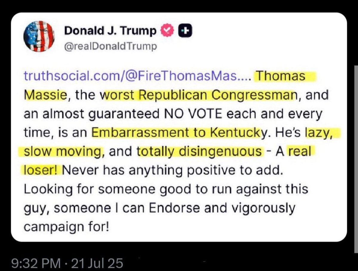 realericmoutsos's tweet image. What are your thoughts about @RepThomasMassie ? I personally love that he is not afraid to ask hard questions and doesn’t seem to be owned by anyone. Far too many in our legislature just do what they're told by their particular party.