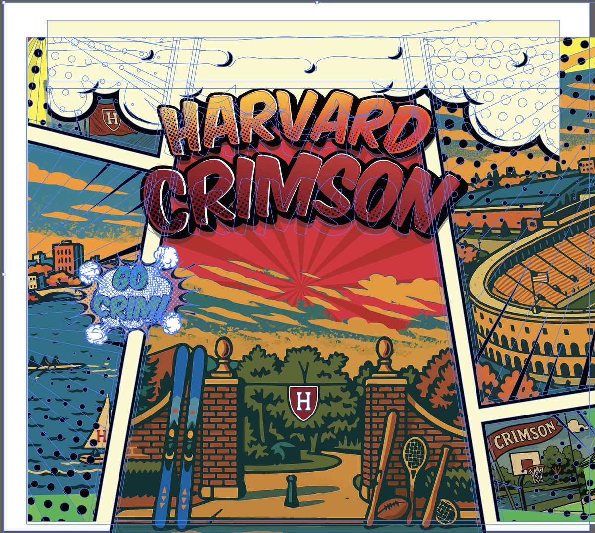 imryh's tweet image. From design to LEGO-size mock-up to build-out to reality.
So excited for our brand new media-day comic strip-style photo tunnel!!