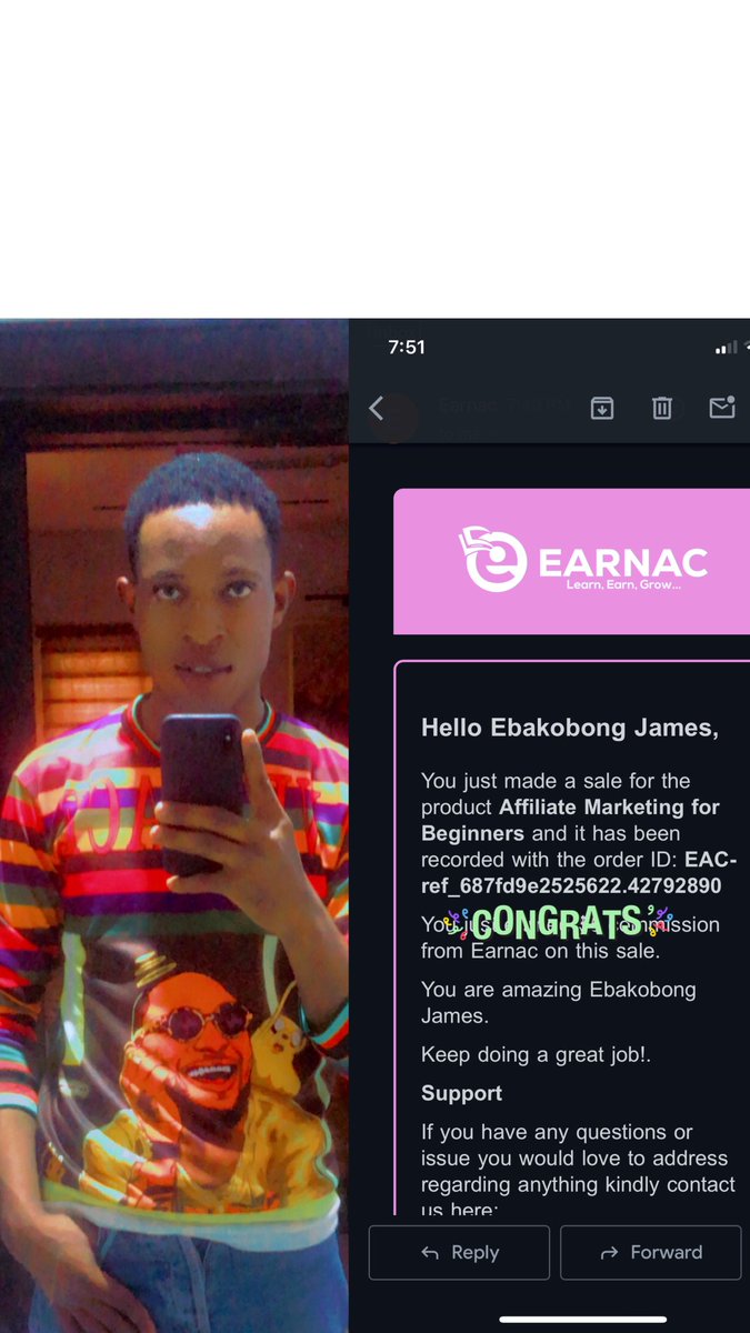 No matter how it is no give up 
I can remember when I join this platform i was feeling like giving up 
But see me now I just dey making sales like tomorrow no dey all thanks to God and @earnac
For this opportunity better get started if you’re not,still remain @James 🍾🍾📱🛜