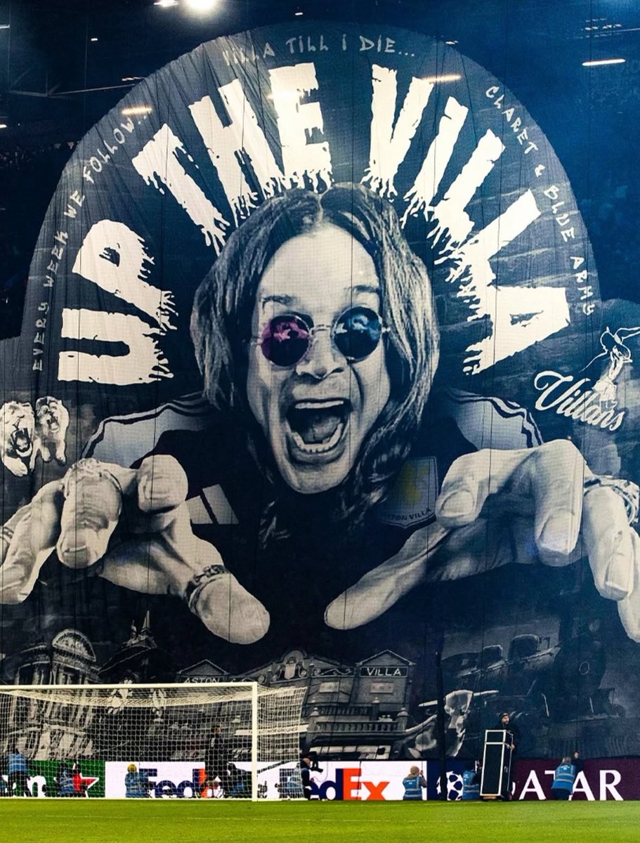 BrivnJimenez's tweet image. Coolest thing I found out today was Ozzy being an Aston Villa fan