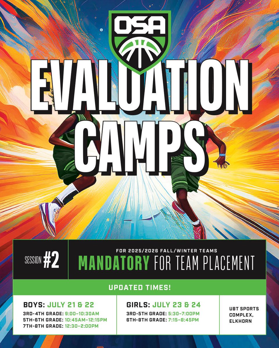 crusader_girls's tweet image. 🔥 Fall/Winter Tryouts – July 23 & 24 🔥
Your shot to join something ELITE 👇
✅ Top-Tier Coaches
✅ Proven GVBA Training
✅ Premier Facilities
✅ Elite Competition
📲 Register now: osahoops.leagueapps.com/events/4465393
📩 Questions? Hit us up: joetynon@osahoops.com | alexis@osahoops.com