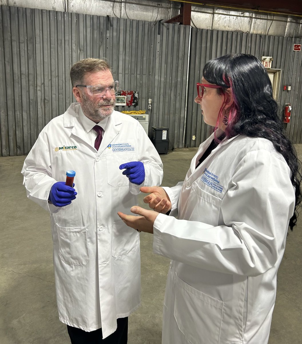 ToddJMcCarthy's tweet image. This morning, I had the opportunity to tour the newly relocated research labs at the Mining Innovation, Rehabilitation, and Applied Research Corporation (MIRARCO) with @ChrisScottPC, the Parliamentary Assistant to the Minister of Energy and Mines.
Now operating from a new…