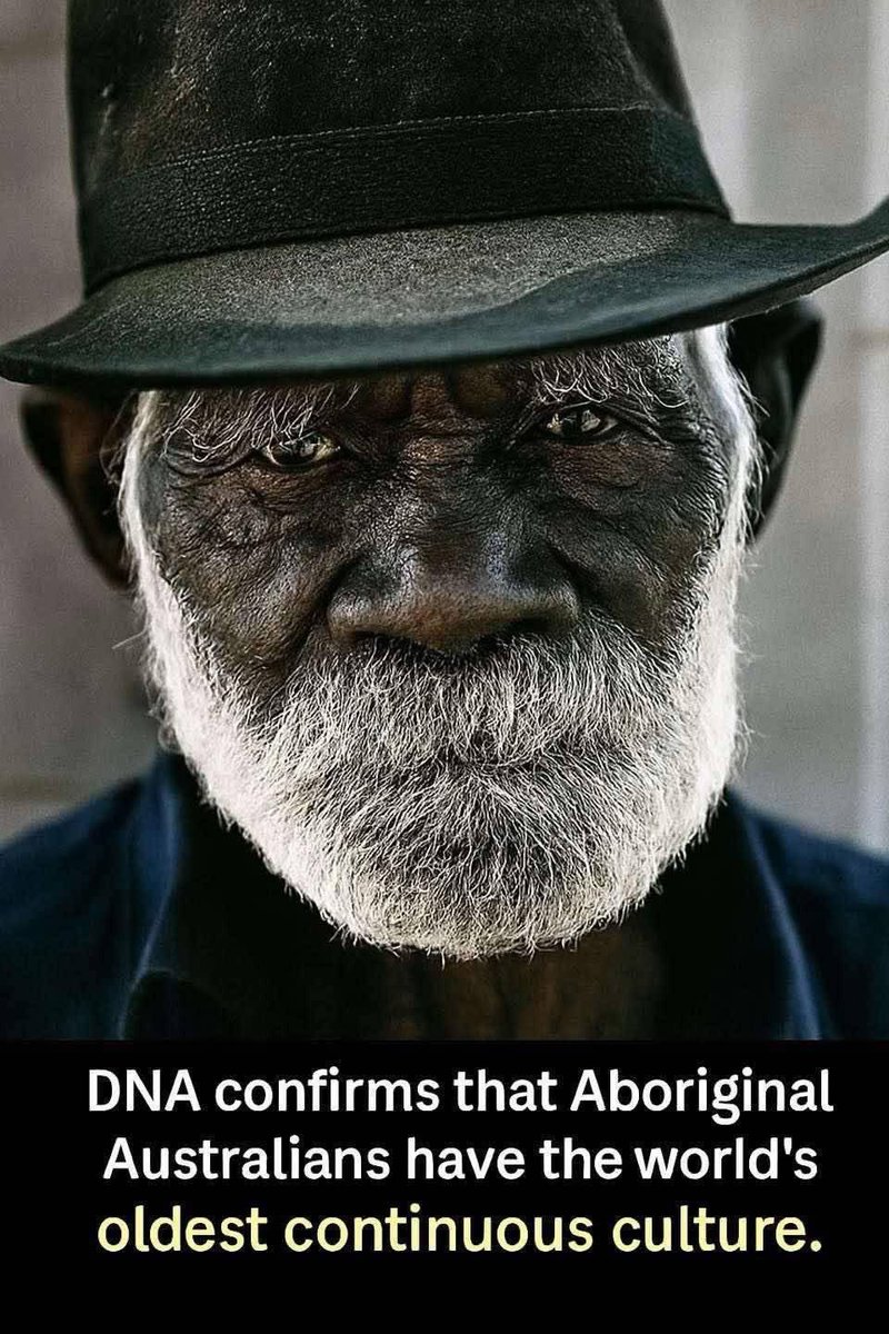 Joe__Bassey's tweet image. DNA evidence confirms it, Aboriginal Australians are direct descendants of the first humans to leave Africa over 75,000 years ago.
A century old lock of hair helped scientists trace their ancestry, revealing a continuous lineage older than any other known culture on Earth.…