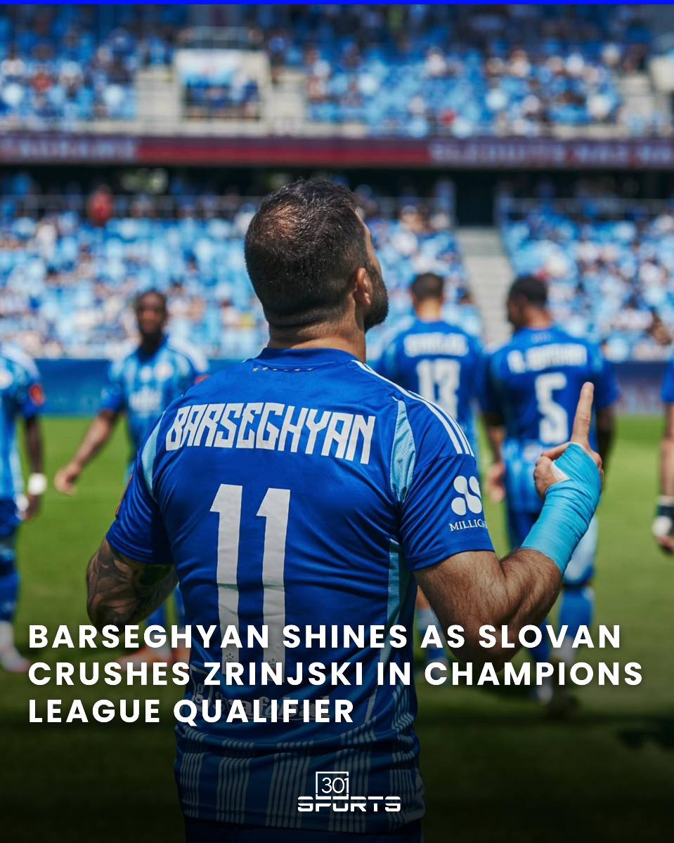 301arm's tweet image. In the first leg of the UEFA Champions League second qualifying round, Slovakian champions Slovan Bratislava dominated Zrinjski of Bosnia and Herzegovina with a commanding 4-0 victory on home turf.
The standout performance of the night came from Tigran Barseghyan, midfielder for…