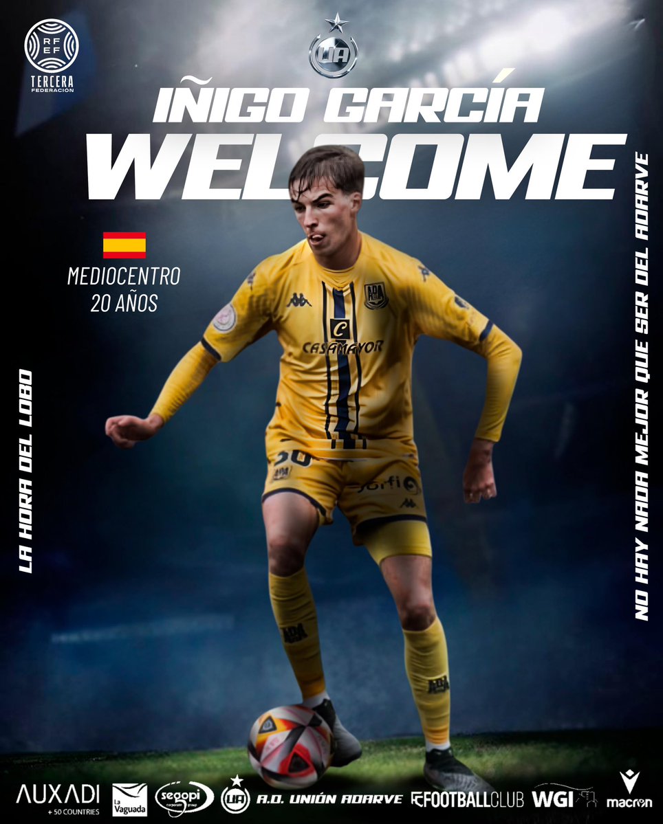 AD Unión Adarve (@unionadarve) on Twitter photo 🚨 𝐅𝐈𝐂𝐇𝐀𝐉𝐄𝐒 | ¡Iñigo vuelve a casa!
😍 Tras tres años en Alcorcón, el centrocampista regresa a casa con varios partidos entre Segunda y Tercera RFEF y debutar en <a href="/LaLiga2/">LALIGA HYPERMOTION</a>
🐺 ¡Otro lobo más que se suma a la manada! 🚨 𝐅𝐈𝐂𝐇𝐀𝐉𝐄𝐒 | ¡Iñigo vuelve a casa!
😍 Tras tres años en Alcorcón, el centrocampista regresa a casa con varios partidos entre Segunda y Tercera RFEF y debutar en <a href="/LaLiga2/">LALIGA HYPERMOTION</a>
🐺 ¡Otro lobo más que se suma a la manada!