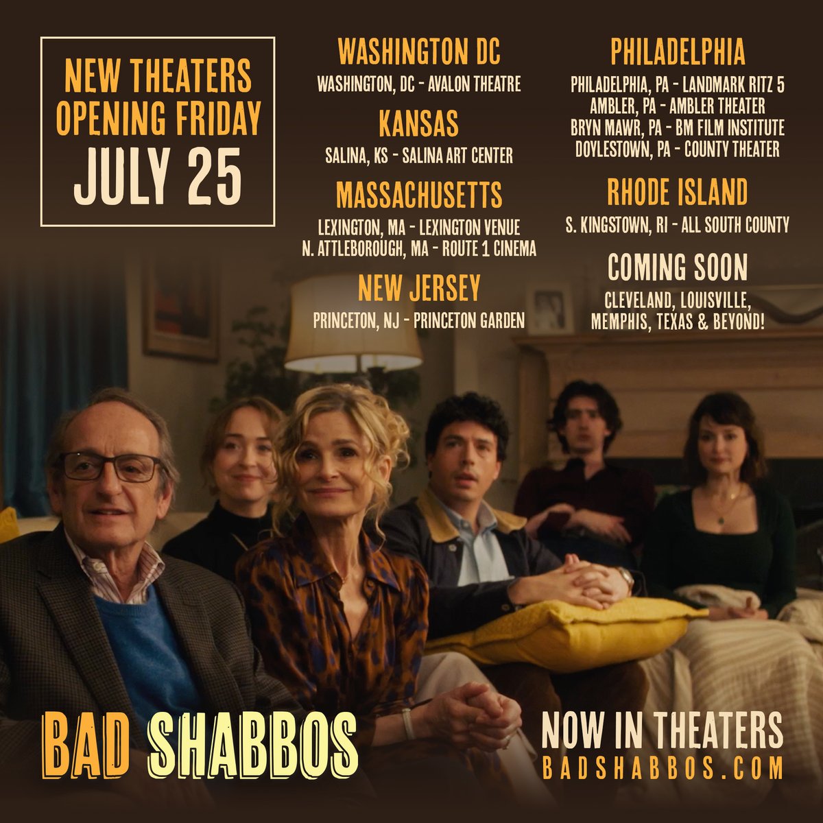 MenemshaFilms's tweet image. "One of the funniest Jewish comedies ever." - @Forbes
You're invited to BAD SHABBOS, starting this Friday in #DC, #Philly and more new theaters across America by popular demand! 😂 Watch the trailer and find a theater near you at BadShabbos.com.