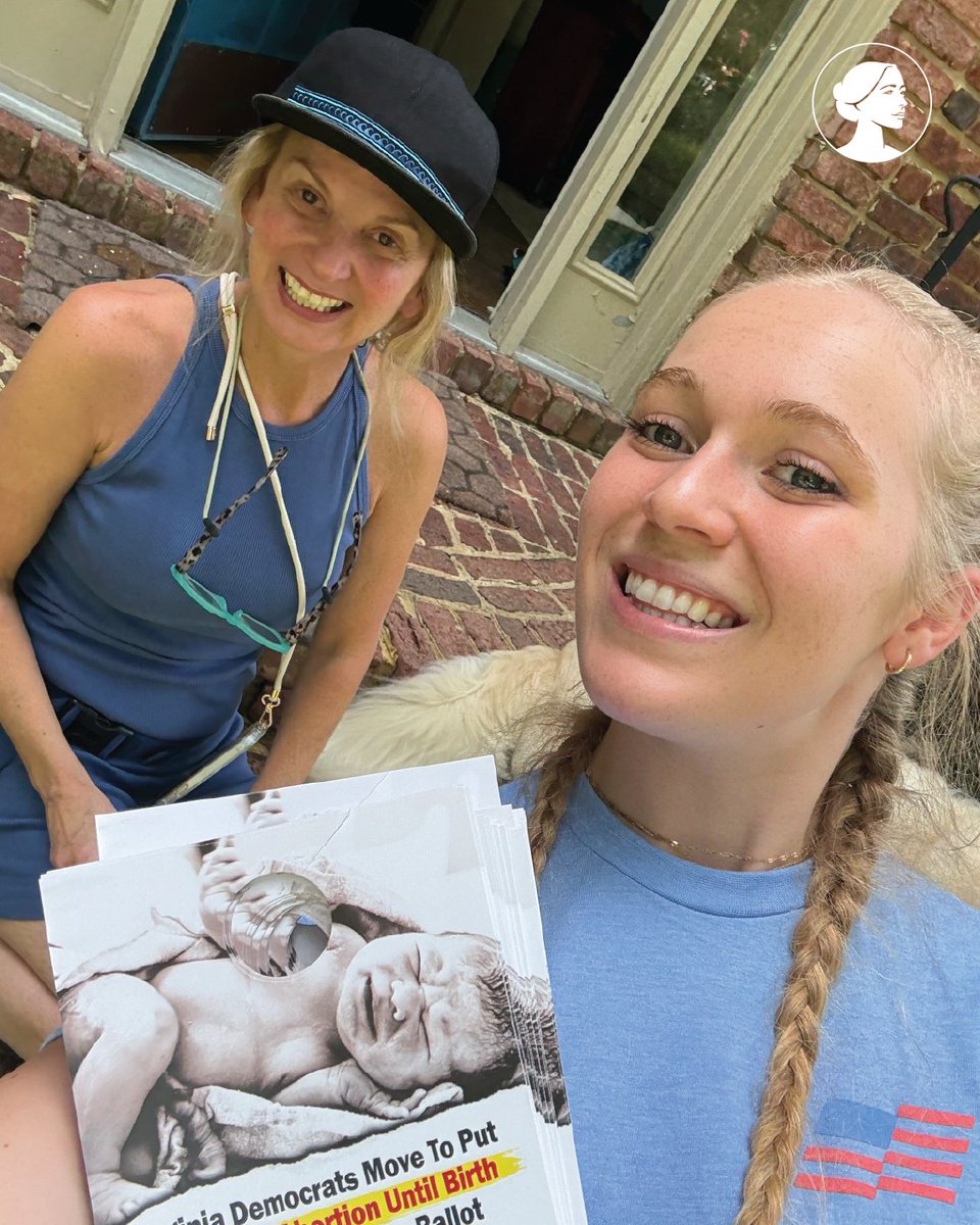 sbaprolife's tweet image. While canvassing on the VA student deployment, Jordanna met Heather and her dog Ollie! At first, she said she didn’t support abortion limits. But when Jordanna explained that some Democrats oppose lifesaving care for babies who survive abortion, Heather was shocked. “It’s a life.…