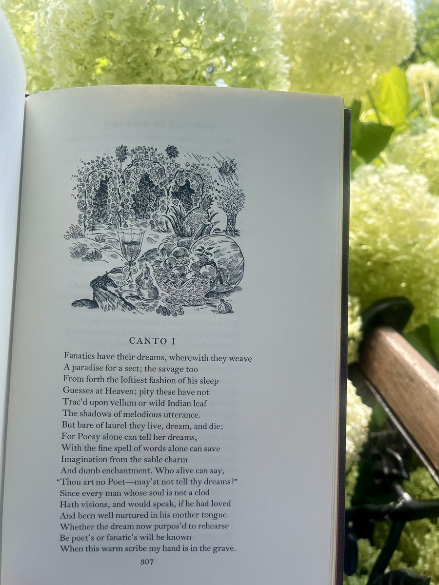 BretVDB's tweet image. “Who alive can say,
‘Thou art no Poet—may'st not tell thy dreams?’
Since every man whose soul is not a clod
Hath visions, and would speak, if he had loved
And been well nurtured in his mother tongue.”
—John Keats, The Fall of Hyperion