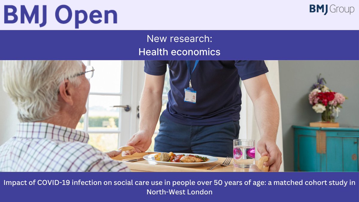 BMJ_Open's tweet image. What was the impact of #COVID-19 infection on social care use in people over 50 years of age?
Read this matched cohort study from North-West London between 2020 and 2023: doi.org/10.1136/bmjope…