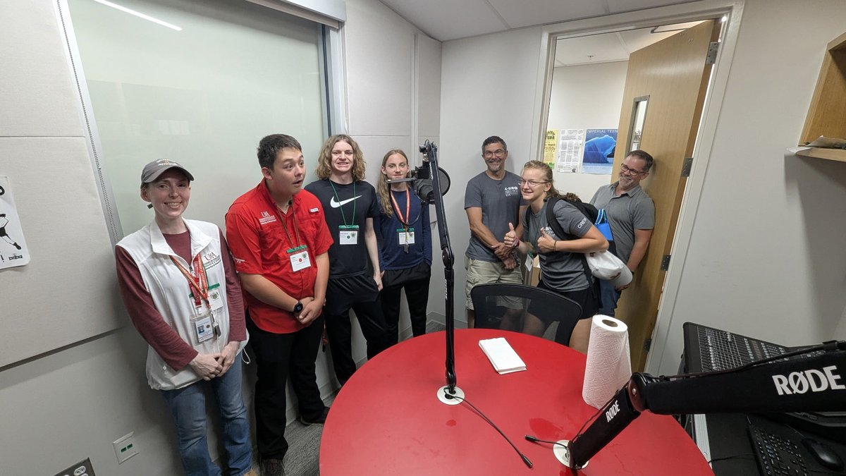 AR_Extension's tweet image. The 4-H Video Crew toured UATV & KXUA radio station at UA Fayetteville. Crew members work with Extension’s professional videographers Kerry Rodtnick & Ben Aaron to learn tools of the trade all year. This week, they’ll live-stream O-Rama awards and events. @AginArk
