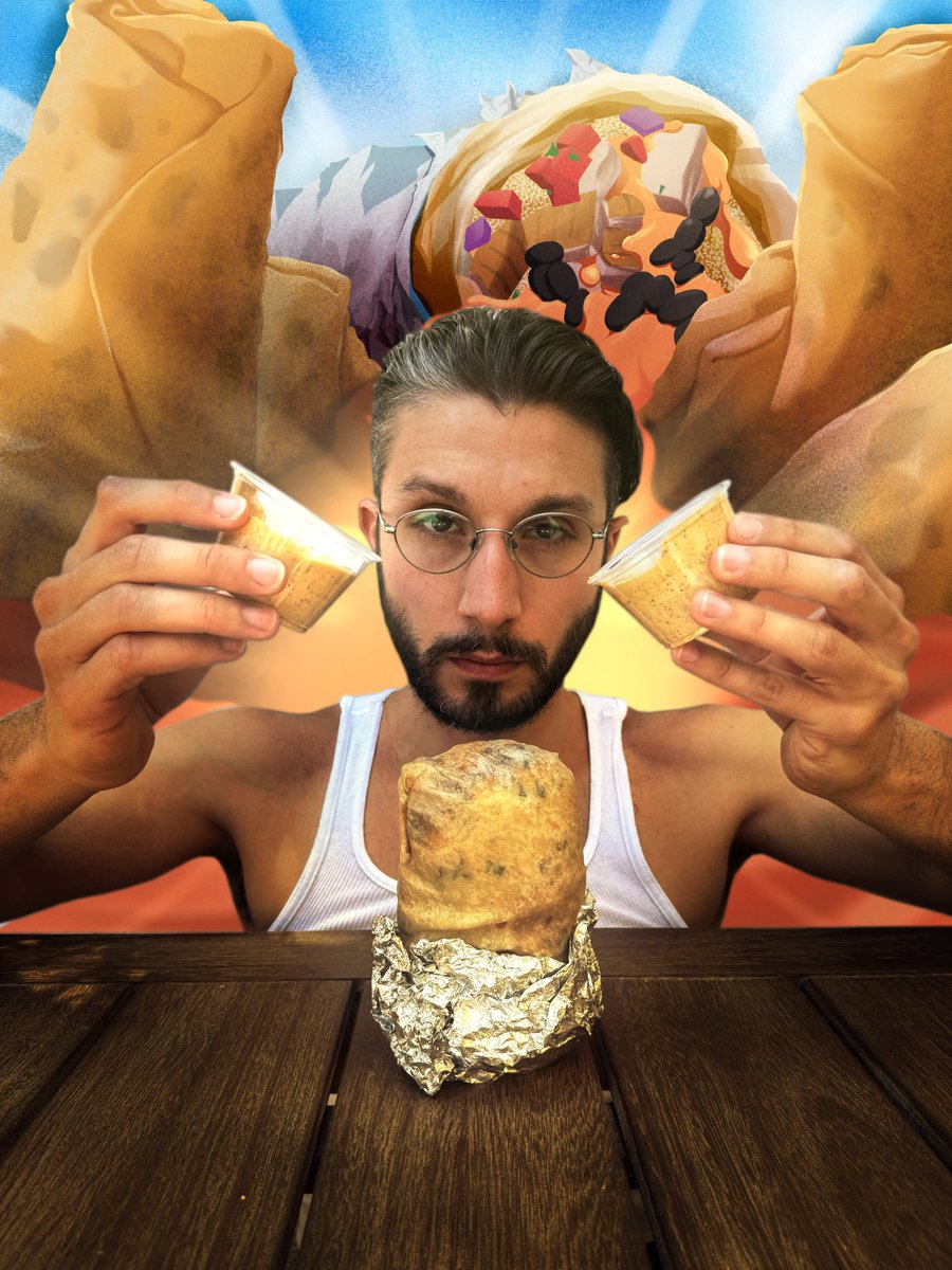 bbnomula's tweet image. bbyes to the new adobo ranch at @chipotletweets聽馃尟聽= bussin聽
(i commissioned an artist to draw over the photos i sent them) Chipotle Partner