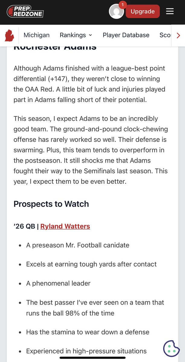 Almost that time <a href="/RylandWatters/">Ryland (Rino) Watters</a> 🏈🏈