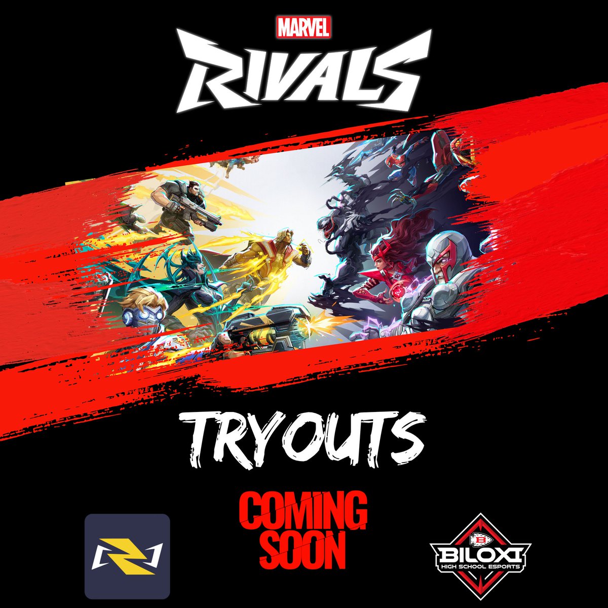 Marvel Rivals coming to Biloxi ESports. Tryout dates coming soon. 

#BlxIndianNation | #OneTribe