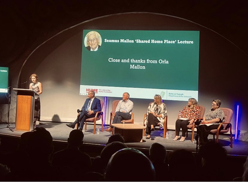 shelleydeane's tweet image. Inspirational Seamus Mallon lecture on Belonging by An Taoiseach @MichealMartinTD for @humefoundation