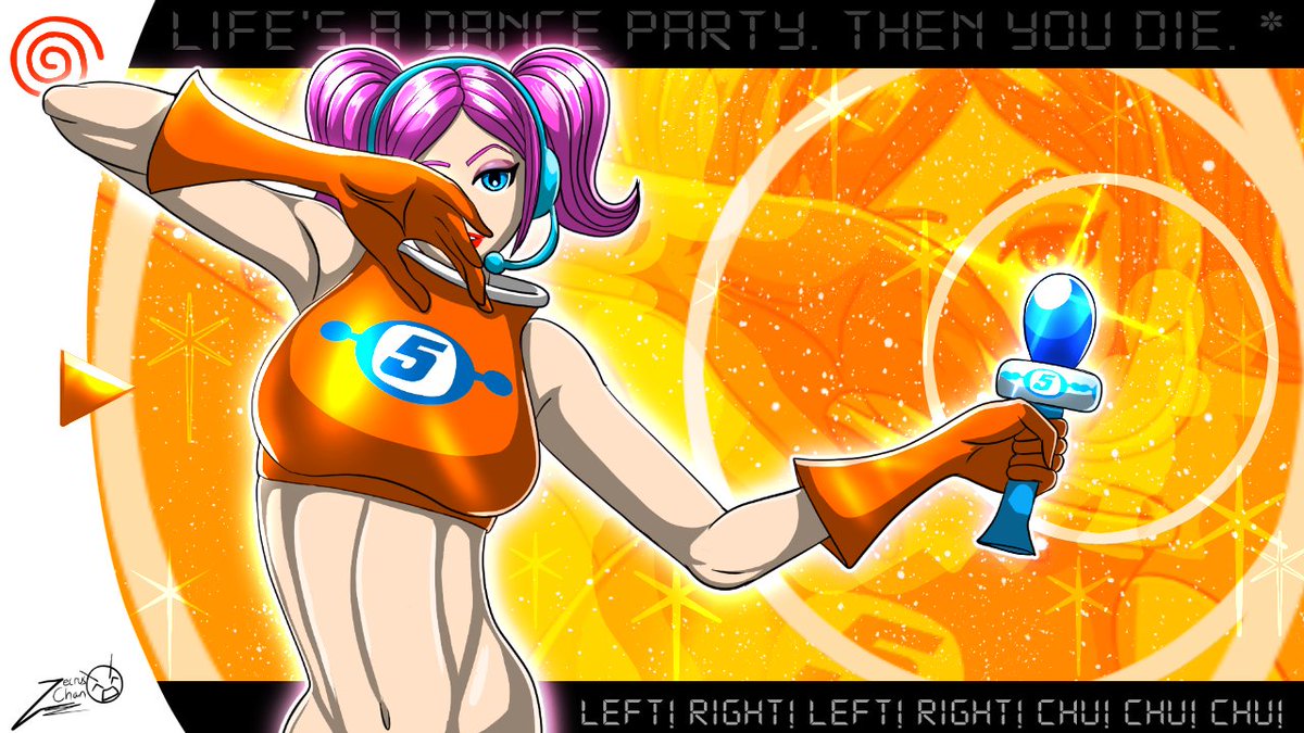 ZecrusChan17's tweet image. I drew ULALA ✨️🎤
#SpaceChannel5 #sega