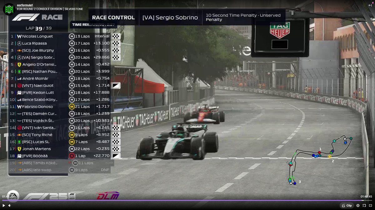 Sergio Sobrino (@sergiosobrinoo) on Twitter photo P9 -> P4 <a href="/EORFormula1/">Evolution Online Racing</a>
2 hours of practice in Monaco 🙂
The pen should be removed
Thanks <a href="/mmaacia/">macia</a> and <a href="/im_pando/">Alessandro Pandolfi</a> P9 -> P4 <a href="/EORFormula1/">Evolution Online Racing</a>
2 hours of practice in Monaco 🙂
The pen should be removed
Thanks <a href="/mmaacia/">macia</a> and <a href="/im_pando/">Alessandro Pandolfi</a>