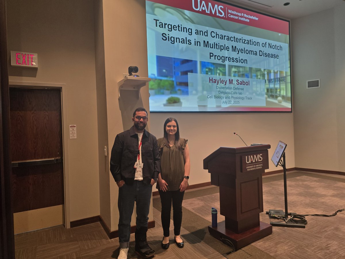 Today July 22nd 2025, Hayley Sabol presented her Dissertation. Her advisor is Dr. Delgado-Calle. The Department of Physiology and Cell Biology came to support. <a href="/uamshealth/">UAMS Health</a> <a href="/UAMS/">UAMS</a>