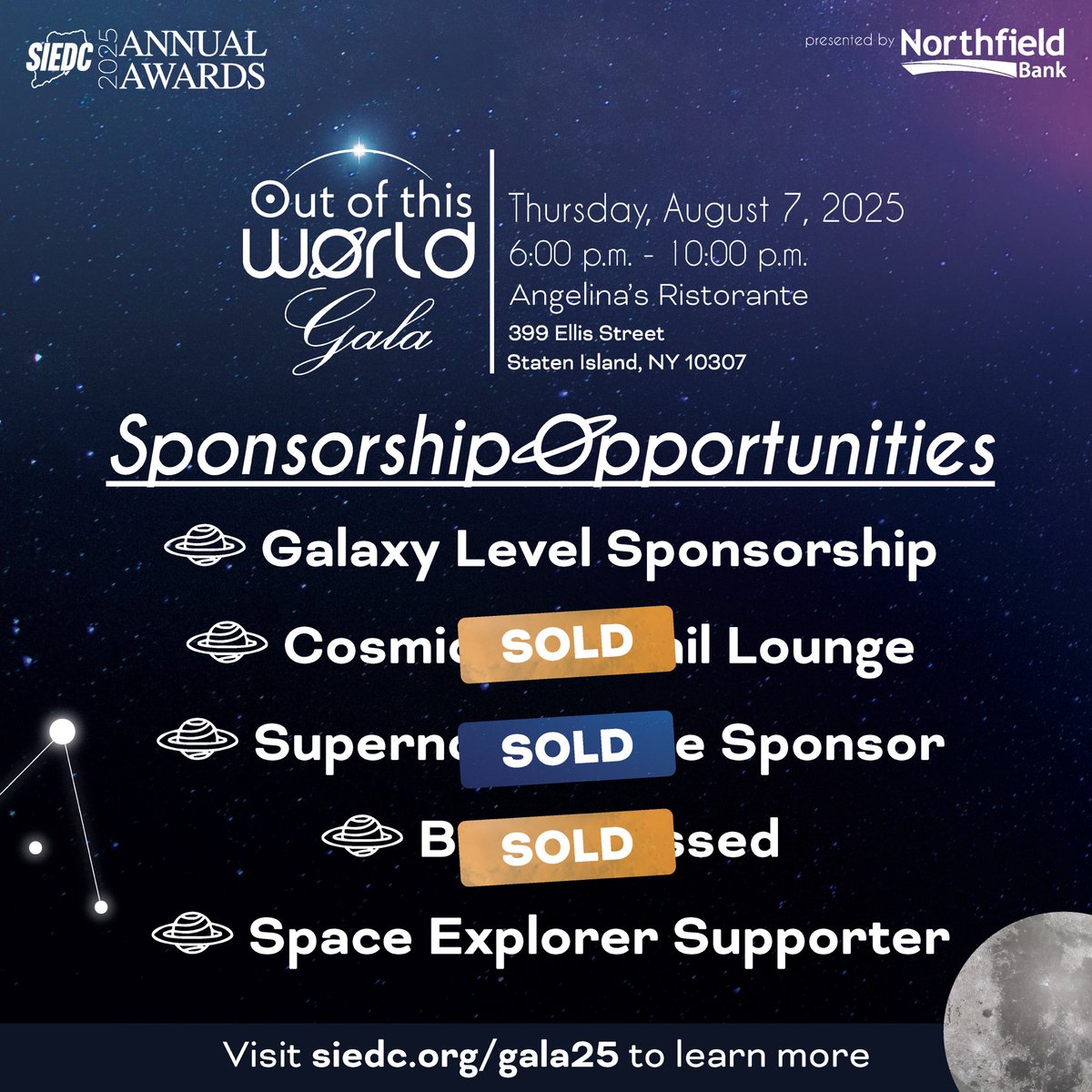 SIEDC (@siedc) on Twitter photo Don't miss your chance to align your brand with one of the borough's biggest nights of the summer, the SIEDC Out of this World Gala! 💫
Visit siedc.org/gala25 to become a sponsor now. Questions? Contact jodi@siedc.org. Don't miss your chance to align your brand with one of the borough's biggest nights of the summer, the SIEDC Out of this World Gala! 💫
Visit siedc.org/gala25 to become a sponsor now. Questions? Contact jodi@siedc.org.