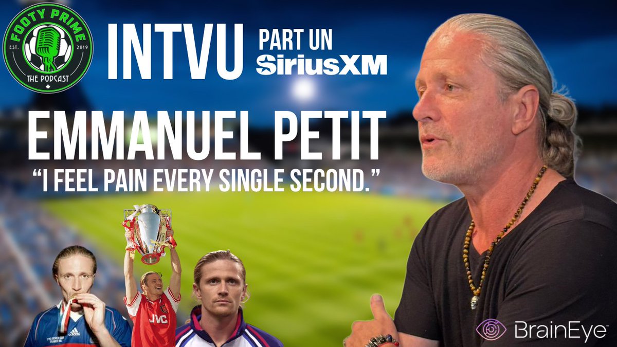 Part Un of our wide ranging chat with #Arsenal and #LesBleus legend Emmanuel Petit is up on the tube.

📺 youtu.be/0vbJFneCcJg
🎙️podcasts.apple.com/ca/podcast/foo…

⚽️Personal tragedy
⚽️life in the #PremierLeague for a "foreigner."
⚽️The "Big Sausage."

What a career, what a