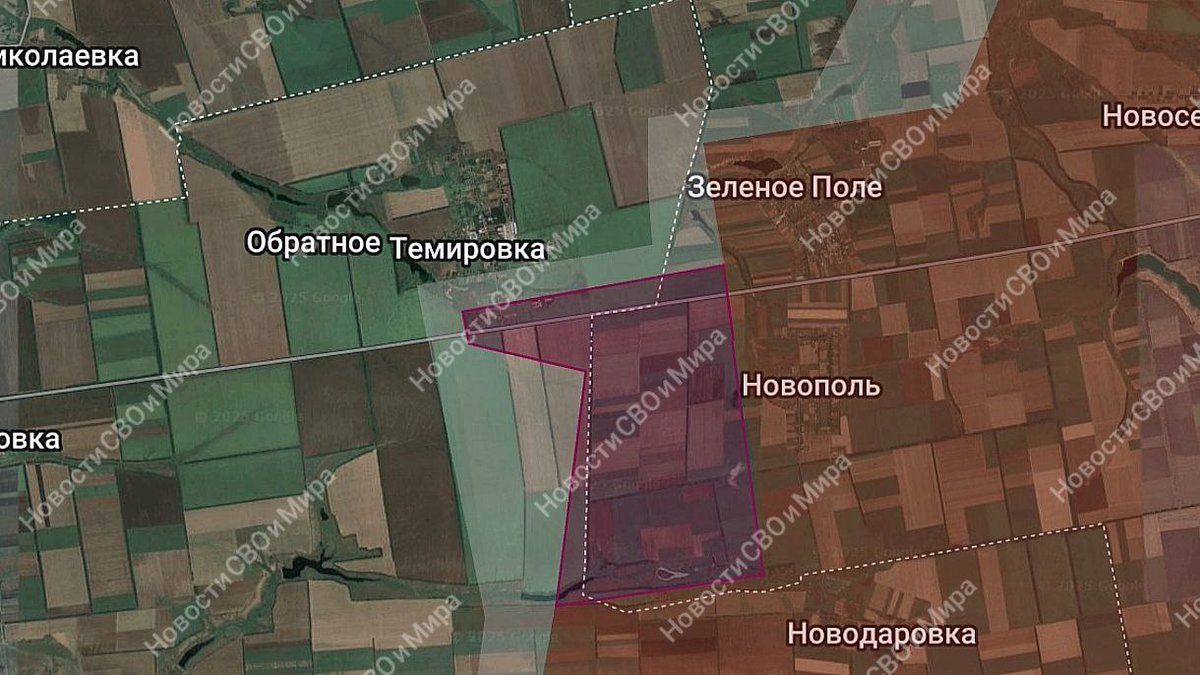 GeromanAT's tweet image. Dnepropetrovsk direction
Russian forces have advanced west of the settlement Novopol, and have also entered the southern outskirts of the village Temirovka.
9 km² liberated.
