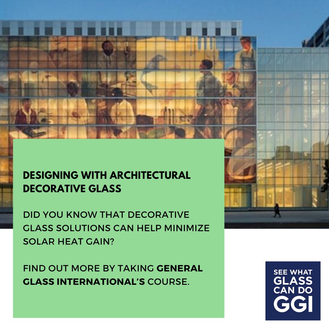 Expand your knowledge with our FREE online course.

<a href="/GeneralGlassInt/">GGI</a> : Designing with Architectural Decorative Glass - aecdai.ly/ggi01ae