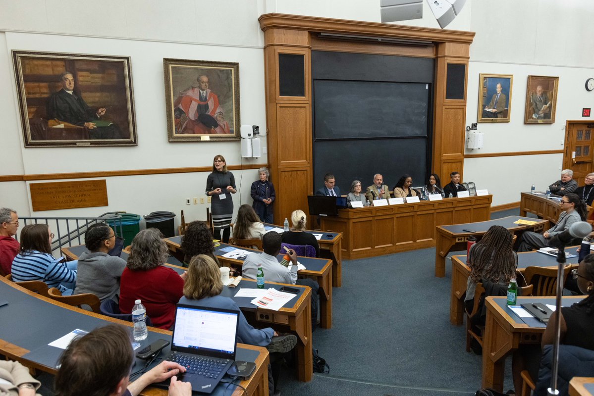 LimanCenter's tweet image. "Safety and Insecurity," Liman's recent colloquium cohosted by @BrennanCenter, @FinesandFeesJC and @BerkeleyLaw's Policy Advocacy Clinic, explored the safety of shared spaces, reasons for widespread unease, and how to build more inclusive communities. law.yale.edu/yls-today/news…