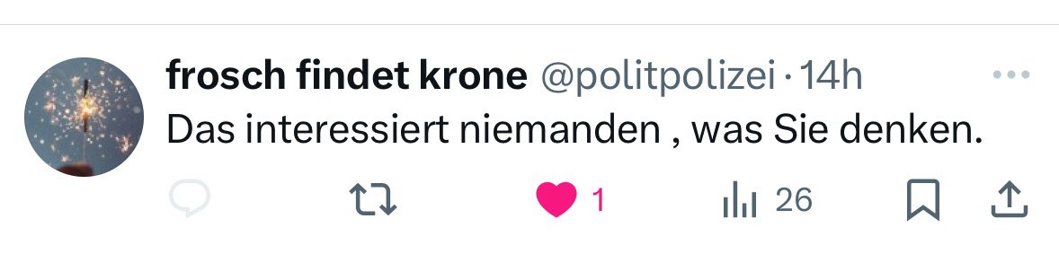 AntifaMaria's tweet image. Ich finds schön, wenn sie mir das extra schreiben.
Feedback ist ein Geschenk.