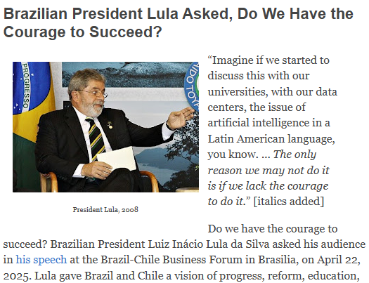 WHarpine's tweet image. The communication issue of our time is simple: do we have the courage to face our obstacles and create a better world?
Link: harpine.blogspot.com/2025/07/brazil…