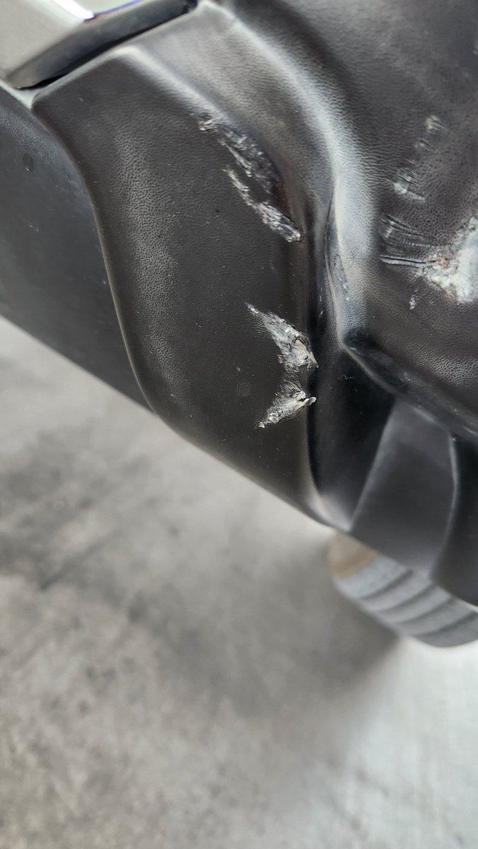 IslandPark2023's tweet image. I went through the @quickquack car wash today. They shove cars in too close to each other as it is, but today, the elderly guy behind me didn't put his car in neutral and was trying to drive through the wash and hit my car. I have a nice little gash in my bumper now. 😡😡😡