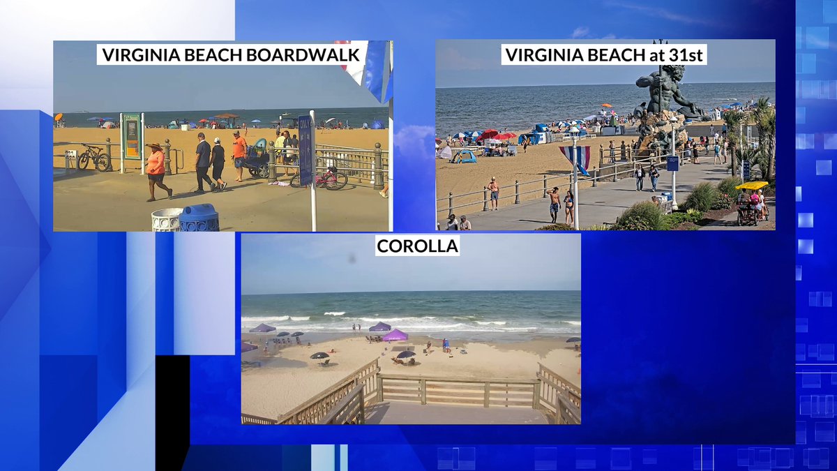 MattDiNardo's tweet image. Look at those live cameras of Virginia Beach and Corolla. It looks amazing at the beaches. The beach forecast for Wednesday and Thursday are just as nice.
bit.ly/StormTracker8
#8News #RVA #RVAWX #VAWX