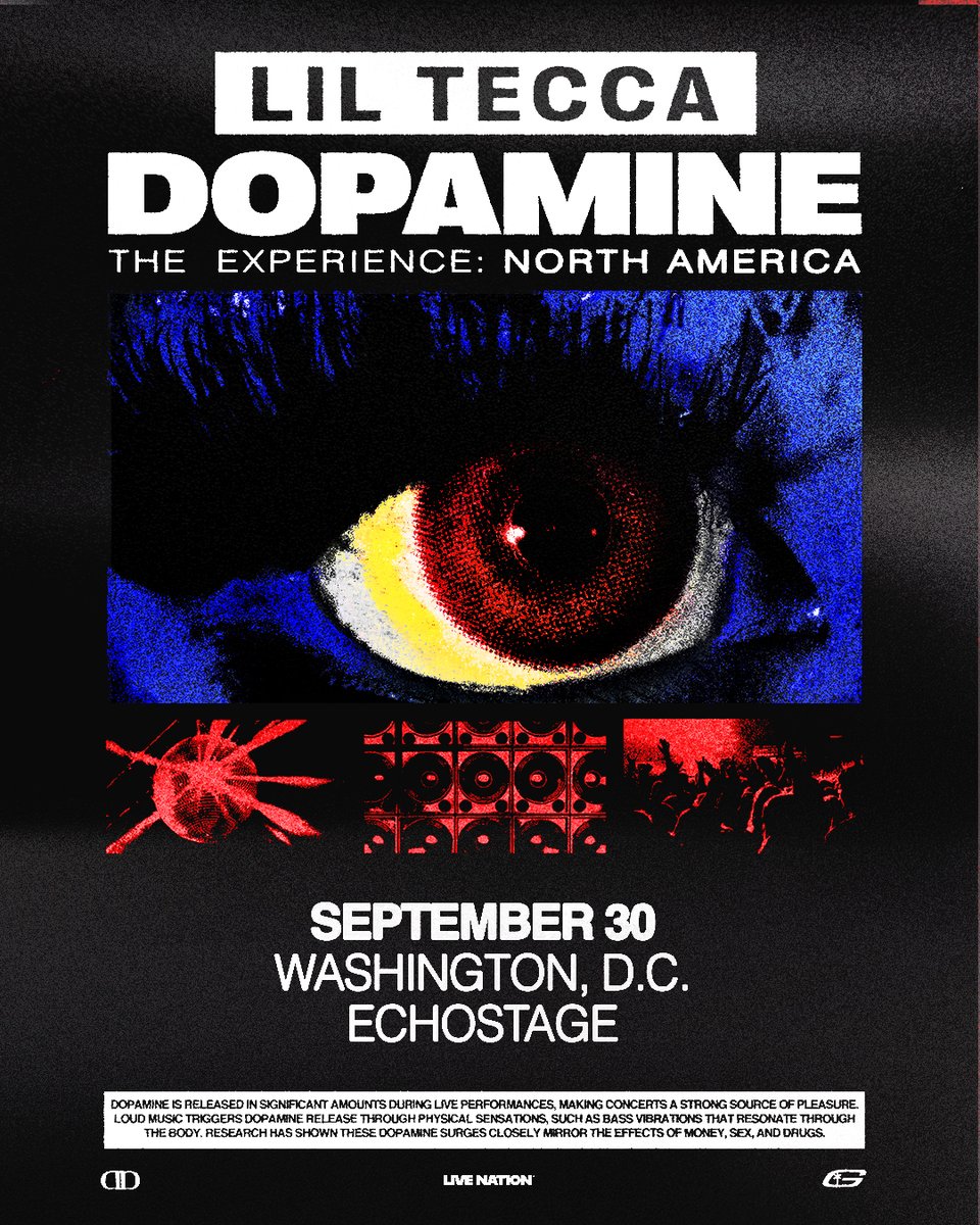 echostage's tweet image. .@lilteccaโs ๐๐จ๐ฉ๐๐ฆ๐ข๐ง๐ ๐๐จ๐ฎ๐ซ hits Echostage on Tuesday, September 30th.
Limited presale tickets are available starting Wednesday, July 23rd @ 10am. Register at bit.ly/teccapre
General on-sale begins Friday, July 25th @ 10am.
