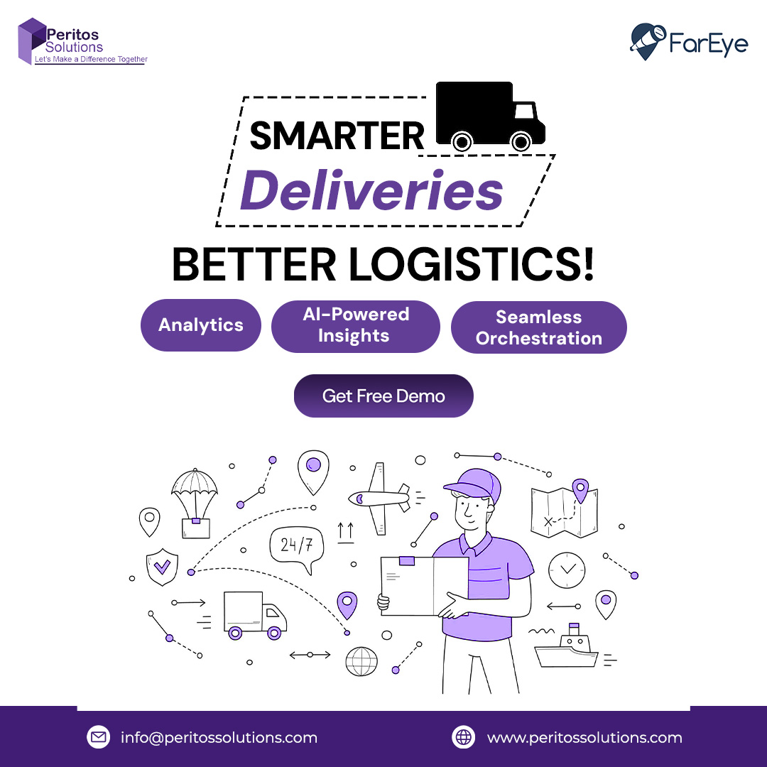 Peritos_sol's tweet image. 🚀 Managing deliveries, returns, and pickups has never been easier! FarEye, in partnership with Peritos Solutions, ensures seamless logistics.
📢 Revolutionize your logistics operations with intelligent automation today!

#PeritosSolutions #SmartLogistics #DeliveryManagement