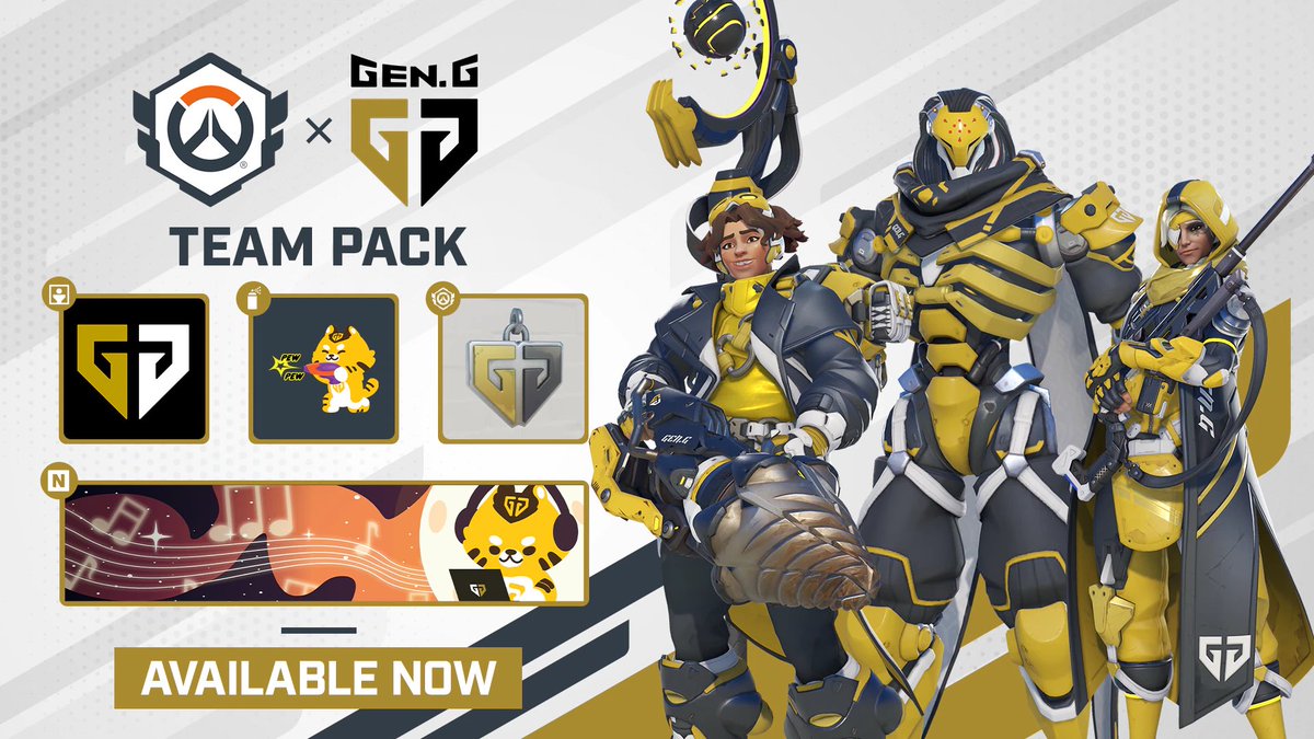 🎁 GIVEAWAY FOR GENG OWCS TEAM PACK BUNDLE IN #Overwatch2 🎁

JOIN THE #giveaway HERE:

1️⃣ FOLLOW: <a href="/JoystickOW/">Joystick</a> 
2️⃣ LIKE + RETWEET
3️⃣ TAG A FRIEND

🔥 2X CHANCE TO WIN IF YOU FOLLOW: twitch.tv/Joystick 

WINNER WILL BE DM’ED PRIZE IN 24 HOURS