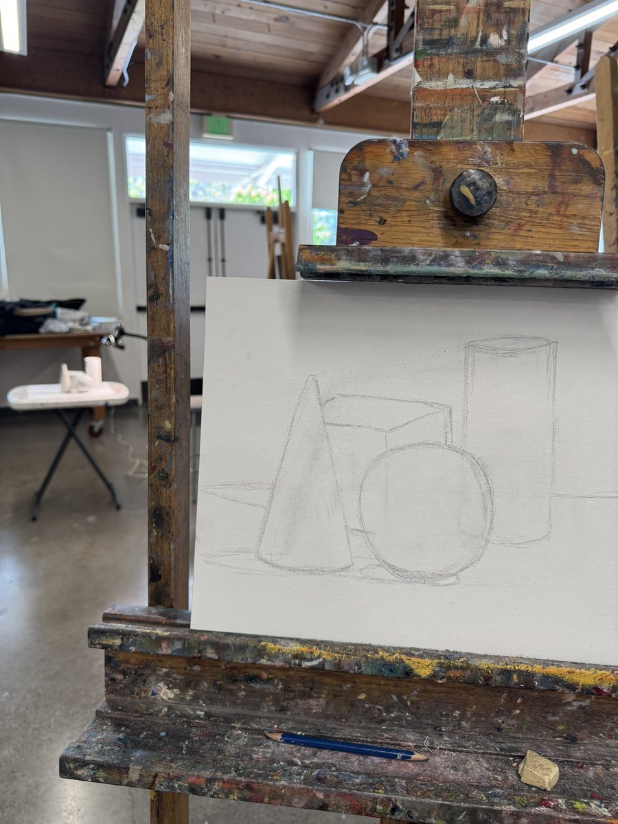 PancakeXcat's tweet image. Started a painting class for the first time today and really liked it! I didn’t get to finish my painting in time but I feel like I had a really great start and can’t wait to see how I improve this summer 💪❤️