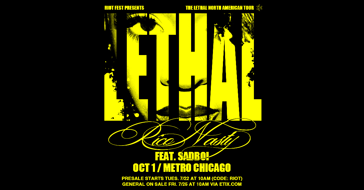 RiotFest's tweet image. Grab your tickets now for @riconasty with @whyusadboi on October 1 at @MetroChicago (password: RIOT) -> bit.ly/METRO-RICONASTY