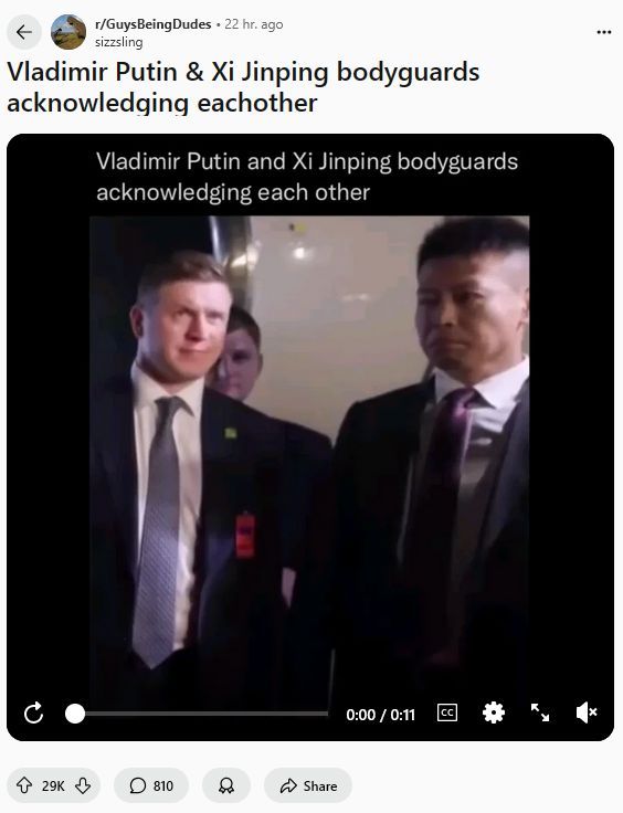 reddit_lies's tweet image. "A 16 year old could totally take Putin and Xi's bodyguards. That's because they only know how to use guns and can't actually fight."
Redditors are so deeply immersed in propaganda. It's genuinely terrifying.
