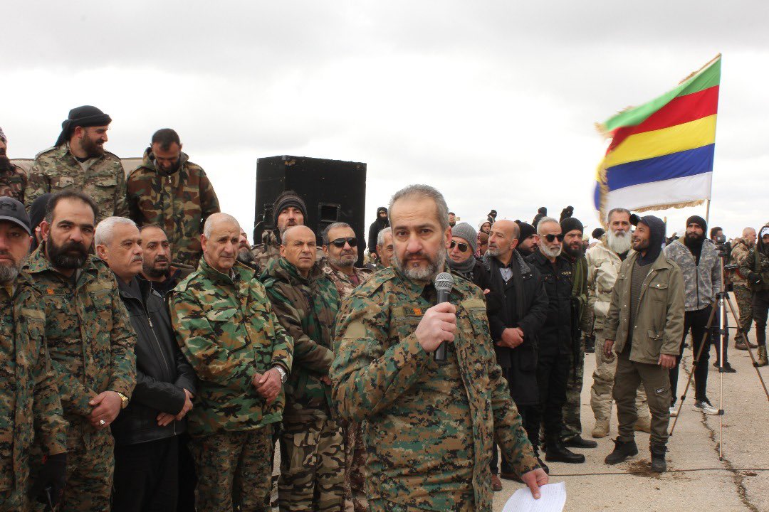 Syrian_compass's tweet image. The remnants of Assad's defunct regime are still active across Syria, and their identities have been confirmed.
The photos show four officers from the remnants of the Assad regime fighting alongside the Druze militias in Sweida, which are supported by the Israeli occupation.…