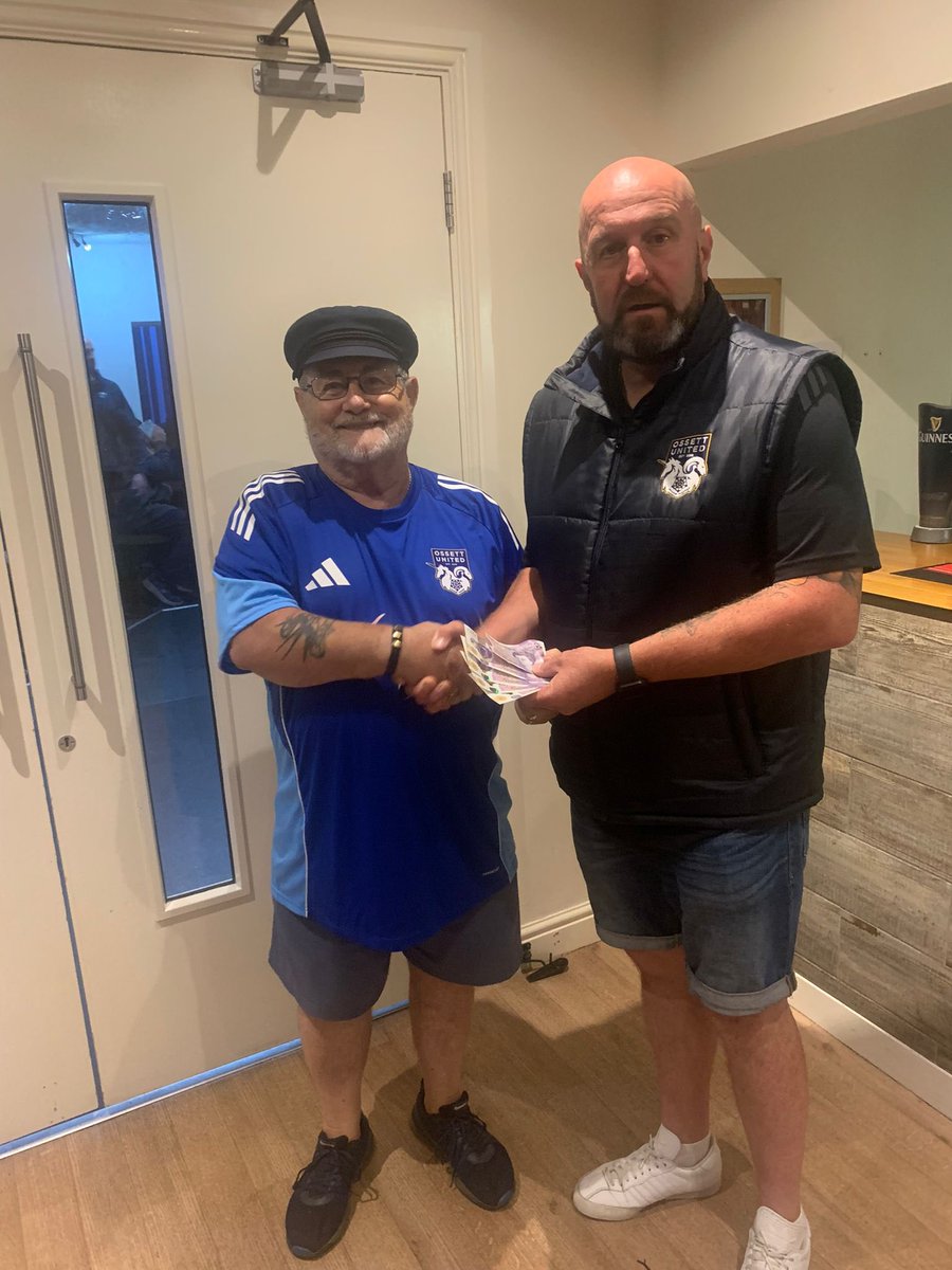 OssettUnited's tweet photo. JUNE DRAW WINNER ๐๏ธ
Well done to Keith for being the lucky man who had both numbers (29 & 98) in the June draw.
Weโve heard the next rounds on you!!
#JuneDraw #OUFC #StrongerTogether https://t.co/XbrM82bSA5