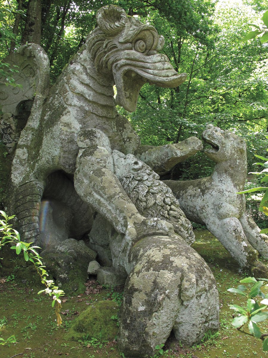 archaeologymag's tweet image. The Sacro Bosco, or Sacred Wood—an eccentric Italian Renaissance park created by Pier Francesco Orsini, the duke of Bomarzo, who lived from 1523 to 1583—contains several dozen imaginative sculptures inspired by mythology, literature, and ancient history.
archaeology.org/issues/july-au…
