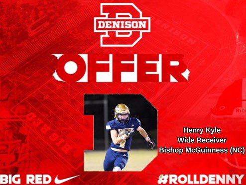 HenryKyle7191's tweet image. After an amazing call with @coachhatem, I am thrilled to announce that I have received an official offer to play at @DUFootball! A huge thanks to @coachjo51 for guiding me throughout this process. Go Big Red!