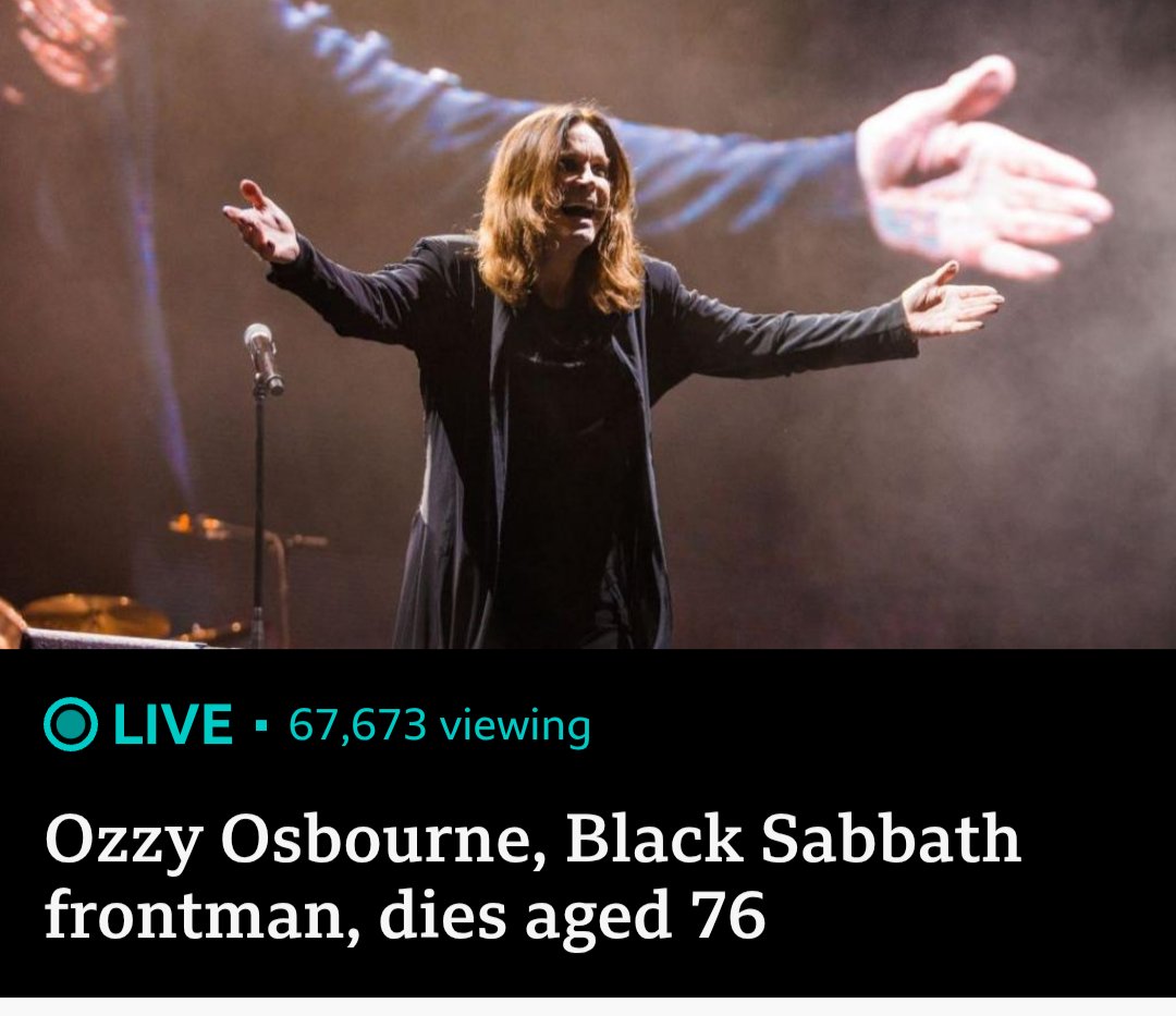 harsh_dev8086's tweet image. The man, the myth, the legend
Ozzy Osbourne has passed away at the age of 76.
