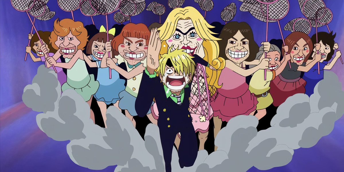 EssTenLives's tweet image. #Sanji on #OnePiece is exactly how we all react when we see #TransWomen too.
Never realized why I always liked Sanji so much. He's a #Terf!
Plus how they depicted all the dudes in dresses and stubble is great because it's actually what they all look like! I thought Anime…