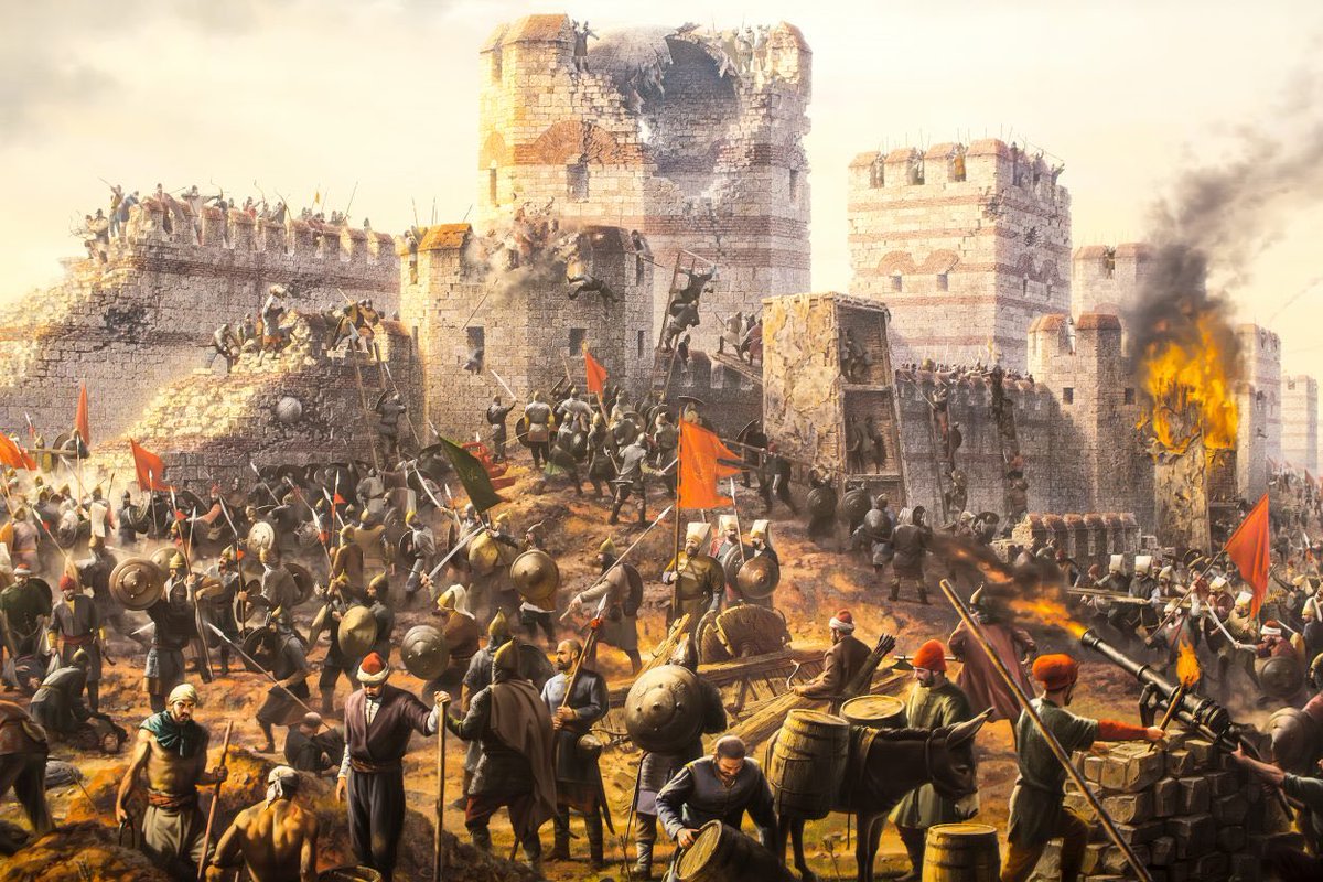 BeSaintly's tweet image. The Fall of Constantinople shut the West off from the Middle East
For trade, they had to innovate their navies to go around Africa
Because of these advancements, they were able to reach the New World
Because of this, the West evangelized the world
God is full of surprises