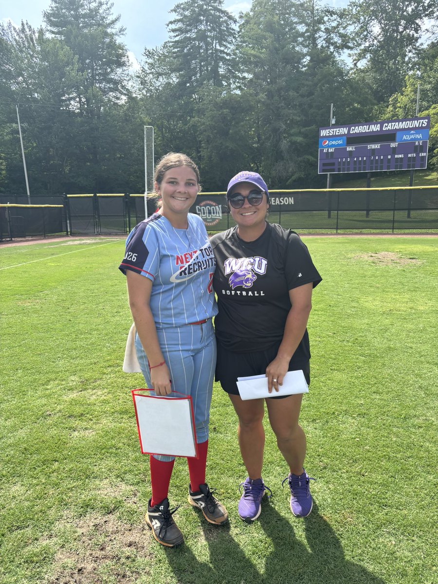 Annie Ratliff (@annieratliff26) on Twitter photo I had a great time today at the <a href="/CatamountSB/">Western Carolina Softball</a> camp! Thank you coaches and players for all of the feedback and for answering my questions! I loved all of the drills and I look forward to implementing them!
<a href="/Clift_coach/">Jim Clift</a> <a href="/JeralynnWells/">Jeralynn_Wells</a> <a href="/Mads_Arm2Strong/">Maddie Armstrong</a>
<a href="/CoastRecruits/">Coast 2 Coast Recruits</a> I had a great time today at the <a href="/CatamountSB/">Western Carolina Softball</a> camp! Thank you coaches and players for all of the feedback and for answering my questions! I loved all of the drills and I look forward to implementing them!
<a href="/Clift_coach/">Jim Clift</a> <a href="/JeralynnWells/">Jeralynn_Wells</a> <a href="/Mads_Arm2Strong/">Maddie Armstrong</a>
<a href="/CoastRecruits/">Coast 2 Coast Recruits</a>