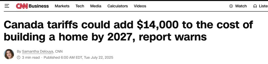 SenatorHick's tweet image. Raising construction prices with these reckless tariff-taxes is a surefire way to keep families from the American dream.