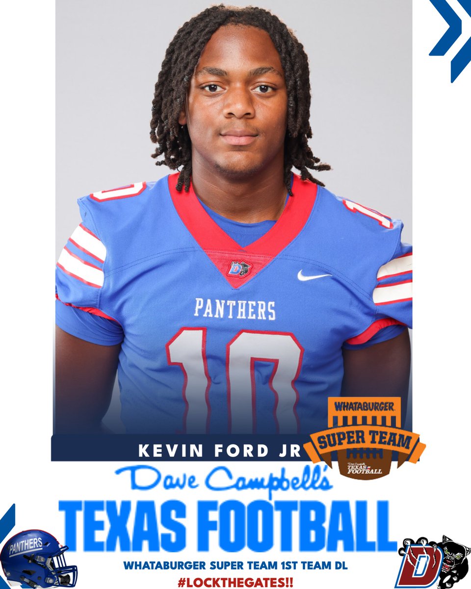 Duncanville_FB's tweet image. Panthers Nation, help us congratulate @KJ4ord for making the @dctf Whataburger Super Team! 👏🏾🏈
#LockTheGates