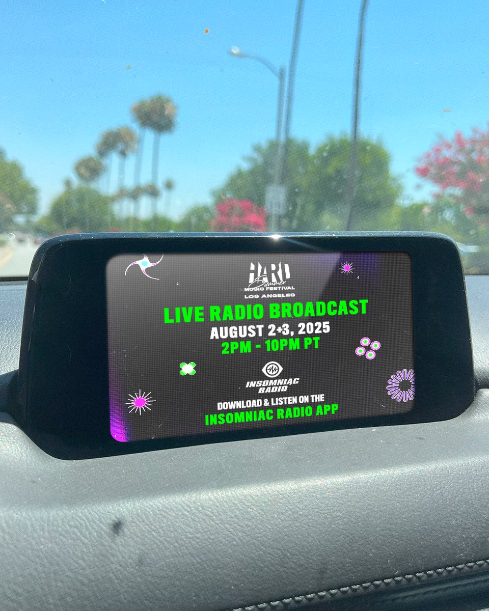 HARDFEST's tweet image. Can’t make it to HSMF 2025? We've got u covered. 🔊💚 Stream HARD Summer Aug 2 + 3 exclusively on ONE via the @insomniacradio app. Turn your car, living room, or hot girl walk into a full-on party 🎉
Broadcast times + artist lineup dropping soon. Stay tuned 🔜